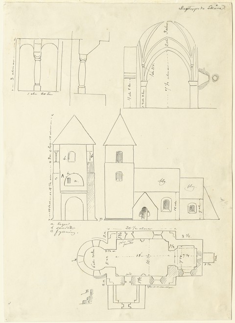 Tegning affotograferet af Lars Kennerstedt. Riksantikvarieämbetet. Public Domain.