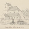Tegning efter Kornerup i Dr. I. G. Burman Beckers antiqvarisk-topografiske Samling, Sønderjylland, Skaane og Slesvig. 1855. Det Kgl. Biblioteks Billedsamling. Public Domain.