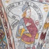 Vestkappe nord: Jeremias. Jeremias xxv perdamque ex eis voces [fejl for vocem] gaudii eorum. (Jeg gør ende på fryderåb. Jer. 25,10.)