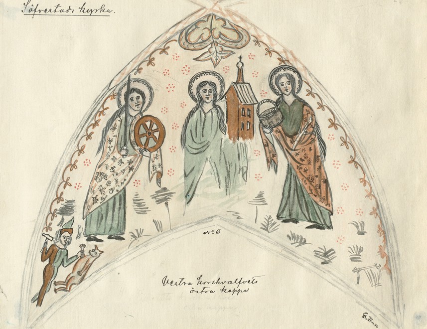 2. fag, østkappe. Katarina, Gertrud og Dorothea.