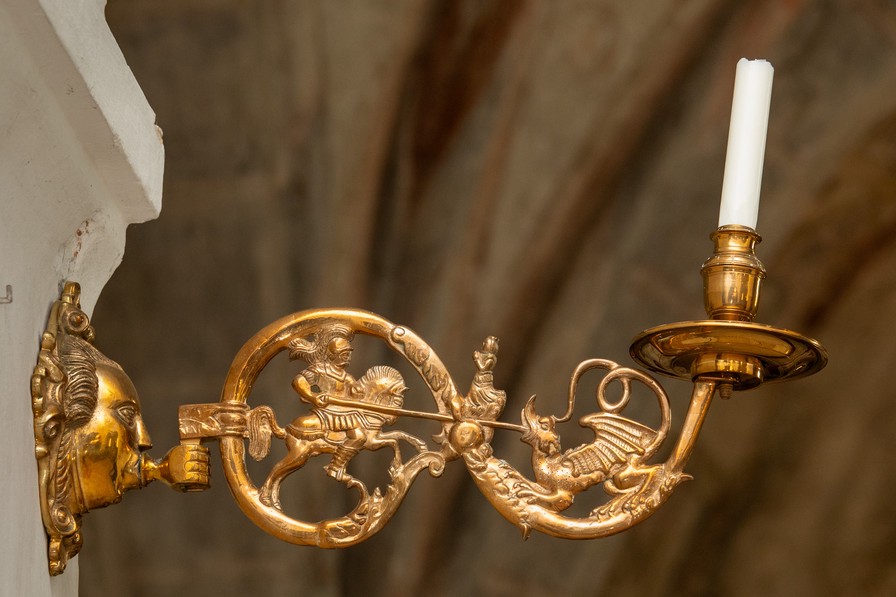 Korbuens nordside set mod koret.