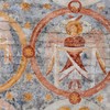 5. Seraf eller kerub med seks vinger stående på et hjul. Ti[bi chervbi]n et serap[hi]n incessabili voce p[roclam]ant.